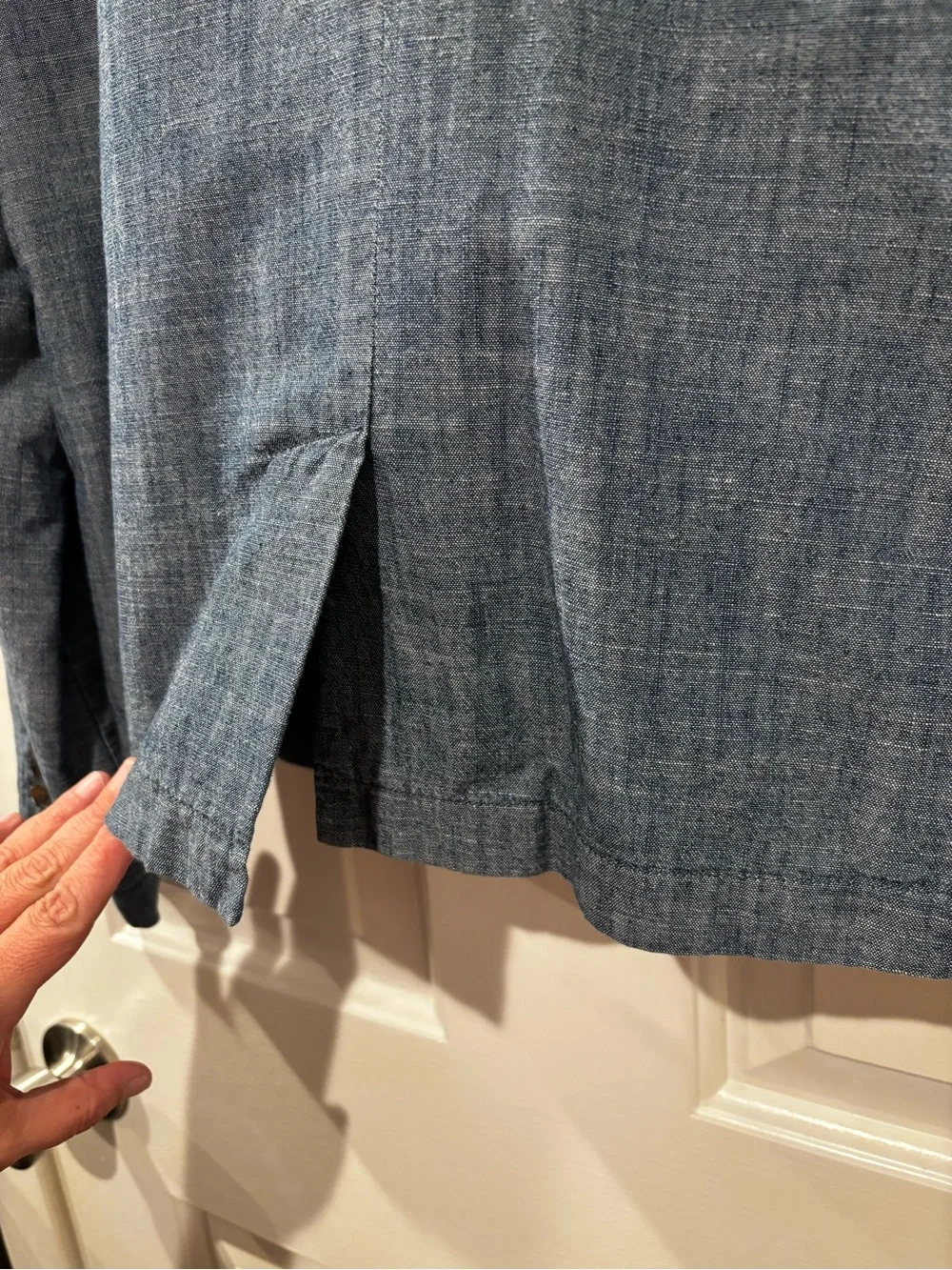 J. Crew Chambray Blazer